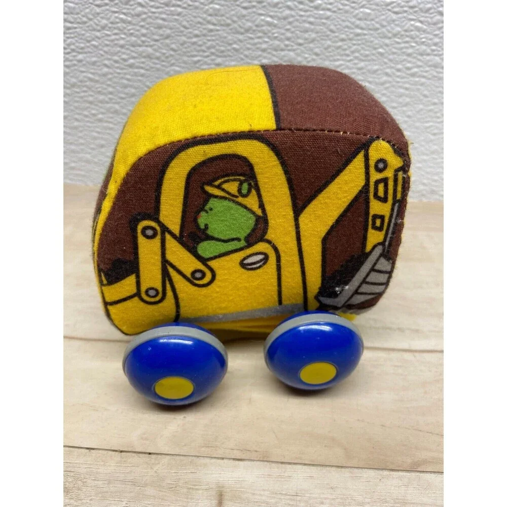 Melissa & Doug K's Kids Construction Vehicles Back Winding Plush Toy